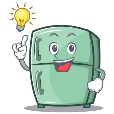 Bir fikir şirin buzdolabı karakter karikatür var