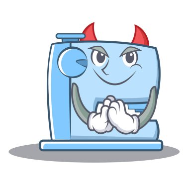 Şeytan dikiş makinesi ifade karakter