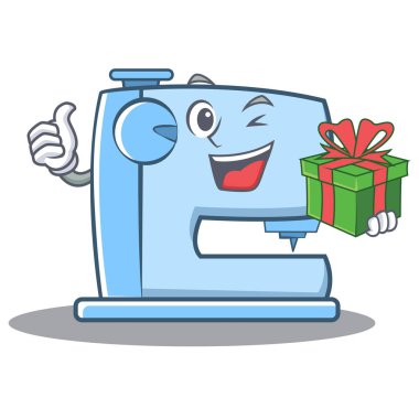 Hediye dikiş makinesi ifade karakteri ile