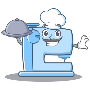 Şef dikiş makinesi ifade karakter