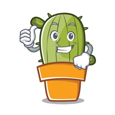 Şirin kaktüs karakter karikatür Yaşasın