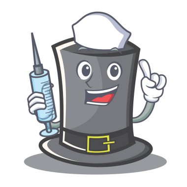 Hemşire Şükran şapka karakter karikatür