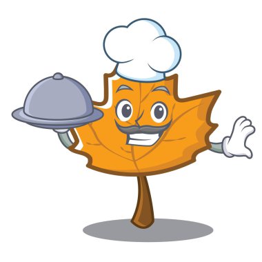 Şef akçaağaç karakter karikatür tarzı
