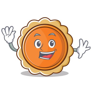 Kabak pasta karakter karikatür sallayarak