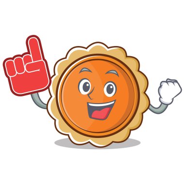 Köpük parmak kabak pasta karakter karikatür