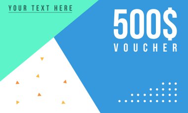 Şablon tasarım hediye çeki koleksiyonu