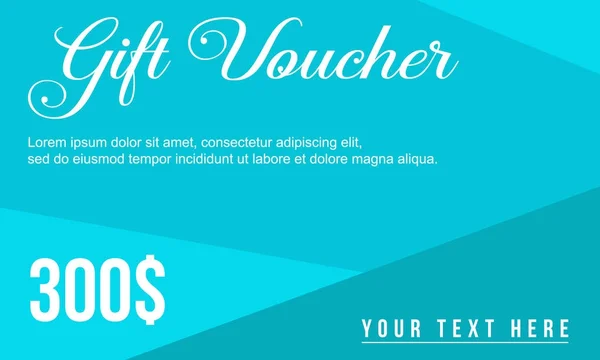 Presente voucher plano de fundo de design — Vetor de Stock