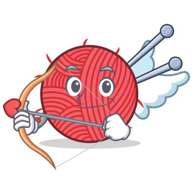 Karakter karikatür tarzı örgü aşk tanrısı