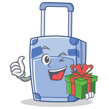 Hediyelik çanta karakter karikatür tarzı ile