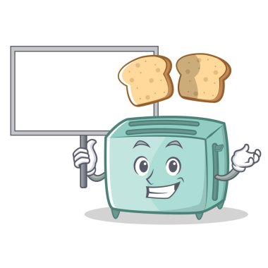 Yönetim Kurulu ekmek kızartma makinesi karakter karikatür tarzı getirmek