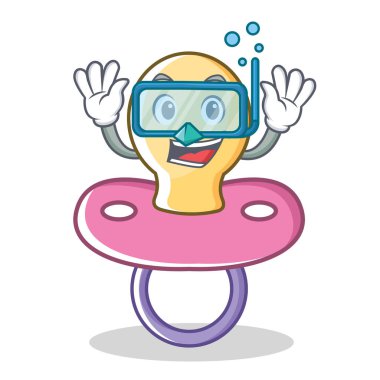 Dalış bebek emziği karakter karikatür