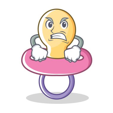 Kızgın bebek emziği karakter karikatür