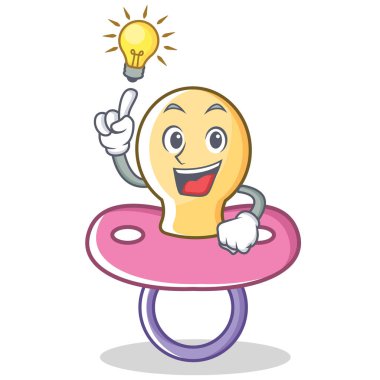 Bir fikir bebek emziği karakter karikatür var