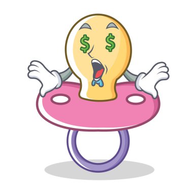 Para göz bebek emziği karakter karikatür