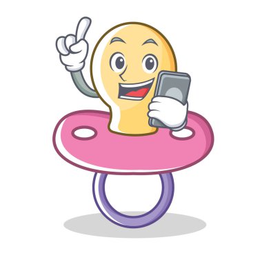 Telefon bebek emziği karakter karikatür ile