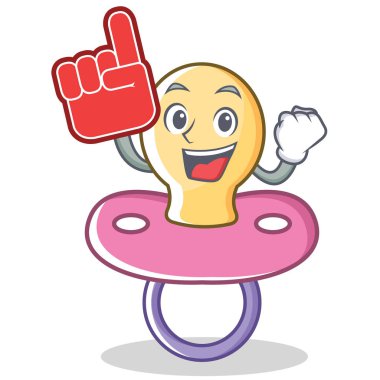 Köpük parmak bebek emziği karakter karikatür