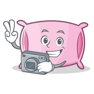 Fotoğraf yastık karakter karikatür tarzı