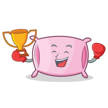 Boks yastık karakter karikatür tarzı