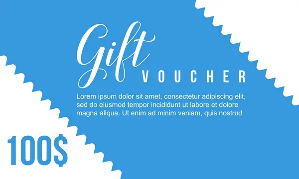 Presente voucher estilo fundo coleção — Vetor de Stock