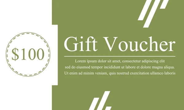 Collectie voorraad gift voucher design — Stockvector