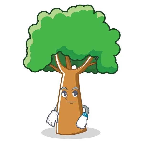 Wachten boom cartoon tekenstijl — Stockvector