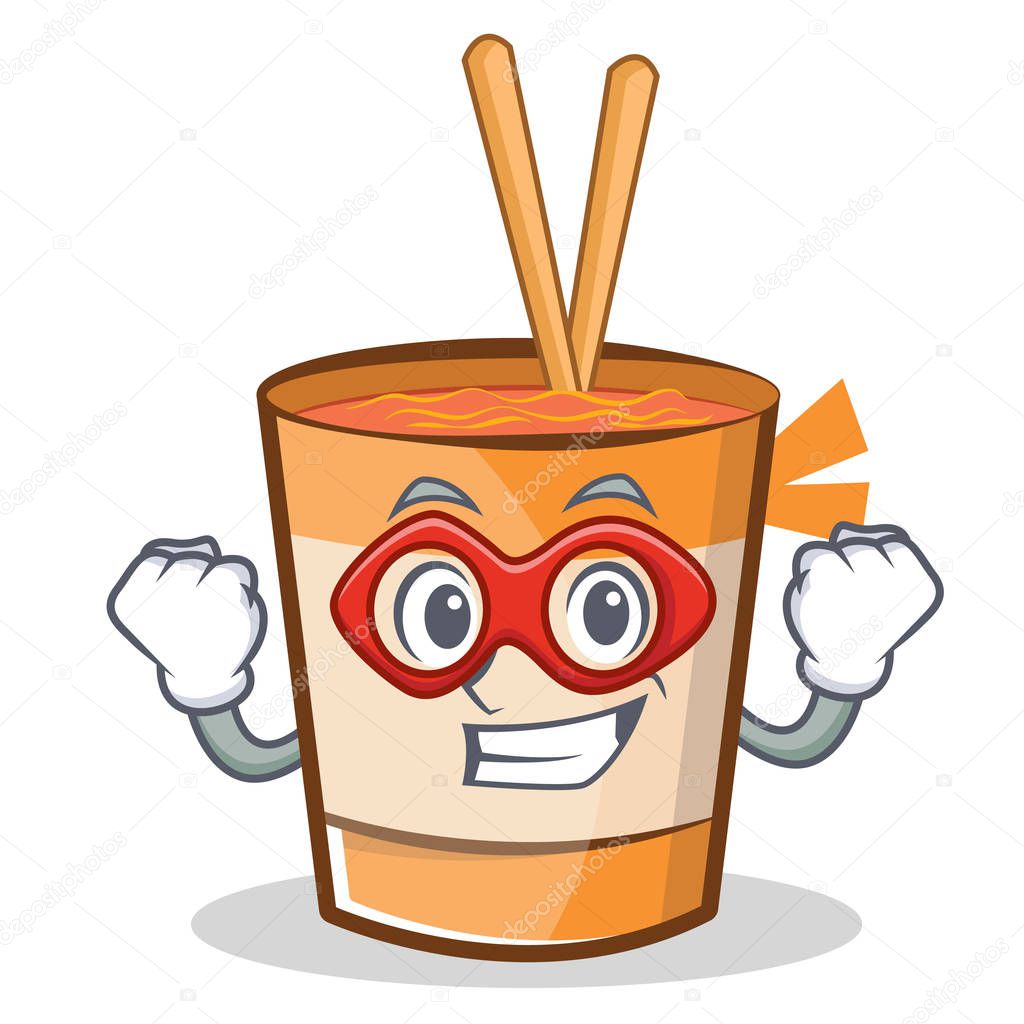 Super hero cup noodles character cartoon