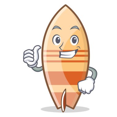 Sörf tahtası karakter karikatür tarzı Yaşasın