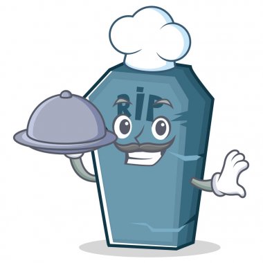 Şef kaldırma işareti karakter karikatür nesne