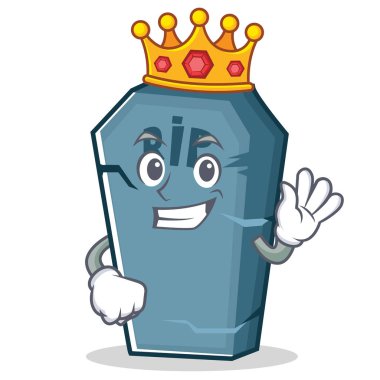 Kral ilan karakter karikatür nesne