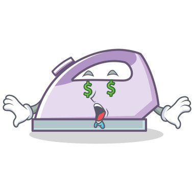 Para göz düz demir karakter vektör sanat