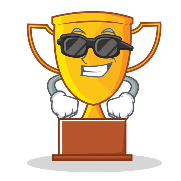 Super cool trophy character cartoon style — Stock Vector