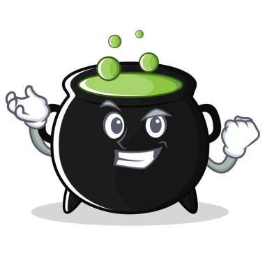 Başarılı sihirli kazan karakter karikatür