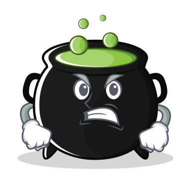 Kızgın sihirli kazan karakter karikatür