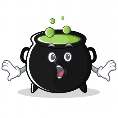 Sürpriz sihirli kazan karakter karikatür