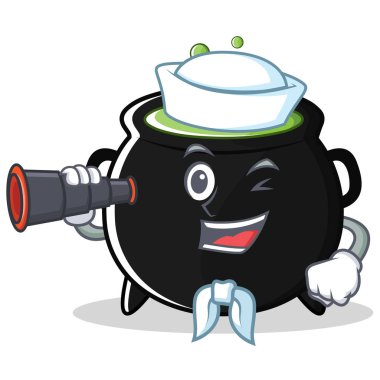 Denizci sihirli kazan karakter karikatür