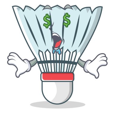 Para göz raketle karakter karikatür vektör