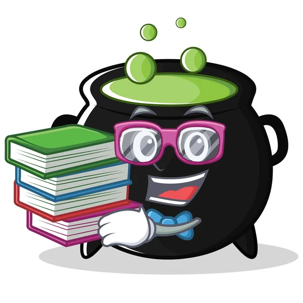 Geek sihirli kazan karakter karikatür