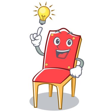 Bir fikir sandalye karakter karikatür koleksiyonu var