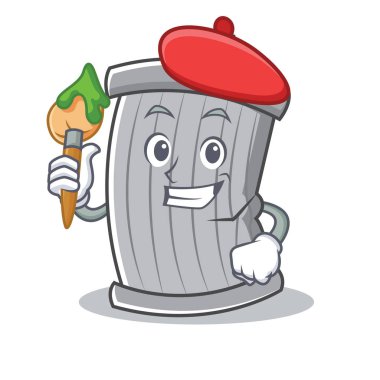 Sanatçı çöp karakter karikatür tarzı