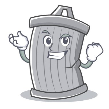 Başarılı çöp karakter karikatür tarzı