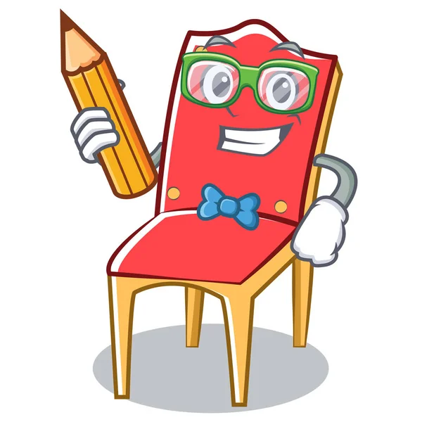 Öğrenci sandalye karakter karikatür koleksiyonu — Stok Vektör