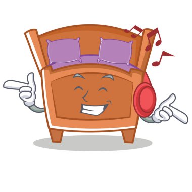 Dinleme müzik şirin yatak karakter karikatür