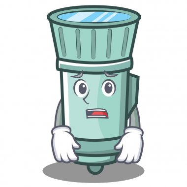 Korkarım el feneri çizgi film karakter stili