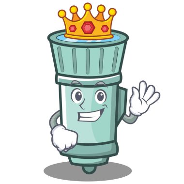 Kral el feneri çizgi film karakter stili