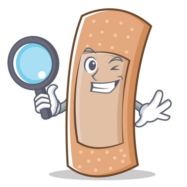 Dedektif grubu yardım karakter karikatür