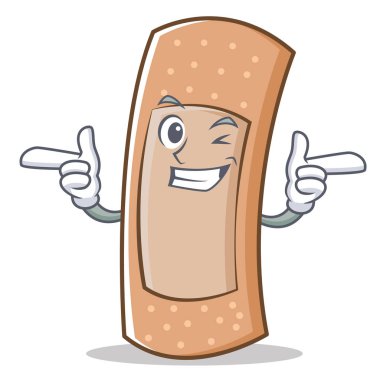 Wink band aid karakter karikatür
