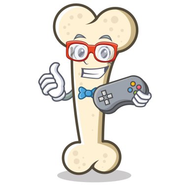 Oyun kemik karakter karikatür maskot