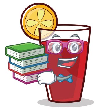 Geek mulled şarap karakter karikatür