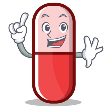 Parmak hap kapsül çizgi film karakteri