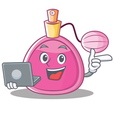 Dizüstü parfüm karakter karikatür tarzı ile